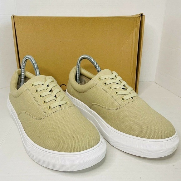 206 Collective Men's Mark Chino Lace Up Tan Color Sneakers Size 9 - Picture 3 of 8